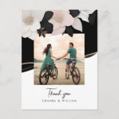 水彩画結婚の写感謝してい真 ポストカード (正面)