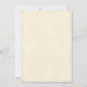 水彩画結婚式招待状 招待状 (裏面)