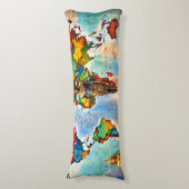 水彩画絵を描像抱き枕 ボディピロー (正面縦)