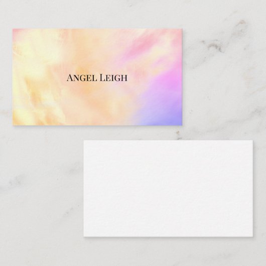 水彩画絵を描像、美術、名刺 名刺 (正面/裏面)