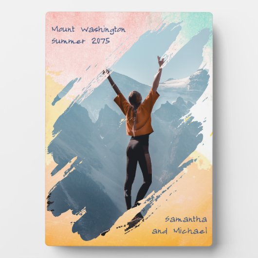 水彩画絵を描型額縁プラーク フォトプラーク (正面)