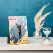 水彩画絵を描型額縁プラーク フォトプラーク (側面)