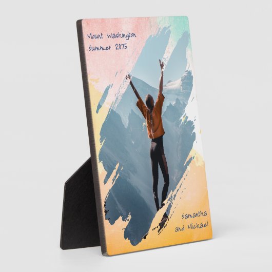 水彩画絵を描型額縁プラーク フォトプラーク (側面)