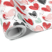 水彩画絵を描型 ラッピングペーパー (ロールコーナー)