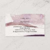 水彩画絵を描家名刺 名刺 (裏面)