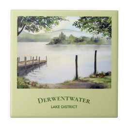 水彩画絵を描景のDerwentwater タイル