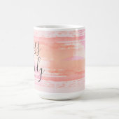 水彩画絵を描線ボスレディ  コーヒーマグカップ (中央)