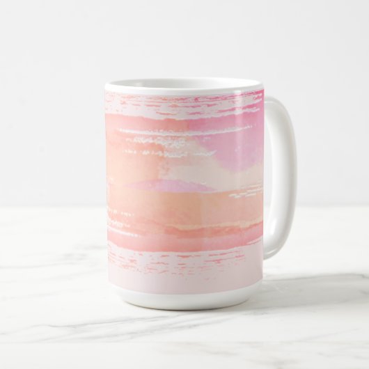 水彩画絵を描線ボスレディ  コーヒーマグカップ (正面右)