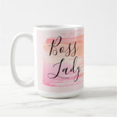 水彩画絵を描線ボスレディ  コーヒーマグカップ (左)