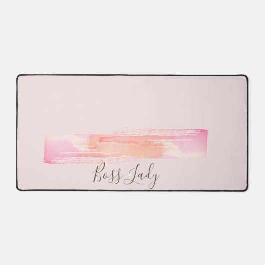 水彩画絵を描線ボスレディ デスクマット (正面)