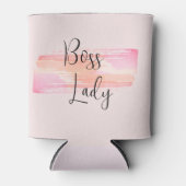 水彩画絵を描線ボスレディ 缶クーラー (正面)