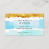 水彩画絵を描面・内装名刺 名刺 (裏面)