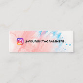 水彩画絵画像ソーシャルメディア スキニー名刺 (正面)