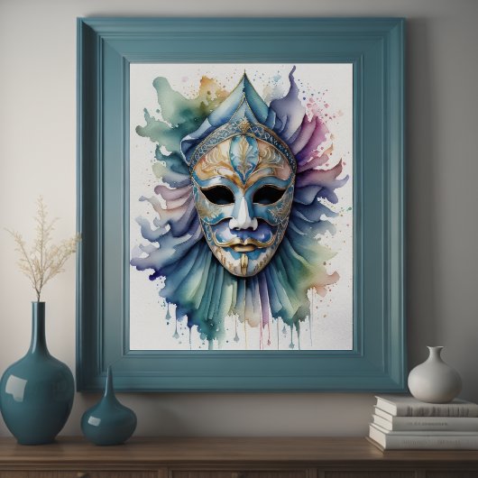 水彩画絵画面VII ポスター