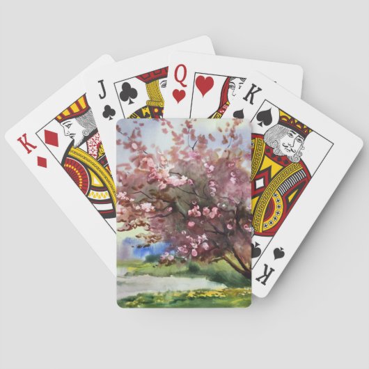 水彩画絵画（横） トランプ (裏面)