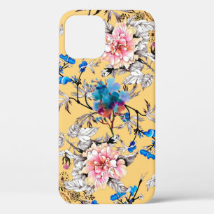 水彩画継ぎ目無し図柄美麗 iPhone 12ケース