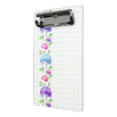 水彩画縦の継ぎ目が無いパターンボーダー ミニクリップボード (アングル2)