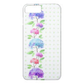 水彩画縦の継ぎ目が無いパターンボーダー Case-Mate iPhoneケース (裏面)