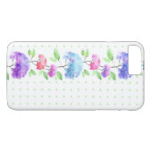 水彩画縦の継ぎ目が無いパターンボーダー Case-Mate iPhoneケース (裏面(横))