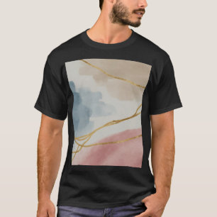 水彩画背景壁紙デザイン Tシャツ