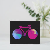 水彩画自転車 ポストカード (スタンド正面)