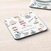水彩画航海の素セーラー コースター (左側)