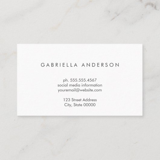 水彩画芸術的線 名刺 (裏面)