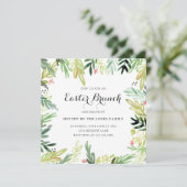 水彩画草原のイースター招待 招待状 (スタンド正面)