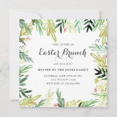 水彩画草原のイースター招待 招待状 (正面)