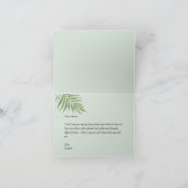 水彩画葉材01ブライダルパーティ提案折り畳み カード (内部)