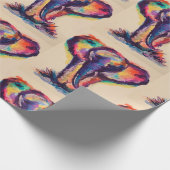 水彩画象の包装紙 ラッピングペーパー (角)