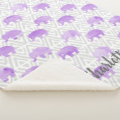 水彩画象のShiboriの原住民シェブロン シェルパブランケット (3/4)