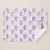 水彩画象のShiboriの原住民シェブロン シェルパブランケット (正面(横))