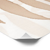 水彩画離れ像- Zen Poster - Neutral Wall Art ポスター (コーナー)