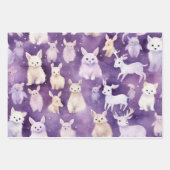 水彩画霜の降りた類：発光ウエスカプチュリン ラッピングペーパーシート (正面)