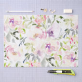 水彩画風の伸びやかな春の花  薄葉紙 (クラフト)