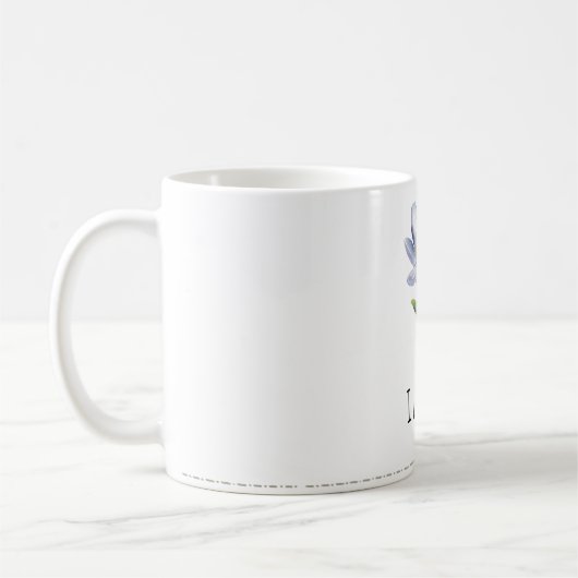 水彩画風の華やかなデザインのマグカップ コーヒーマグカップ (左)