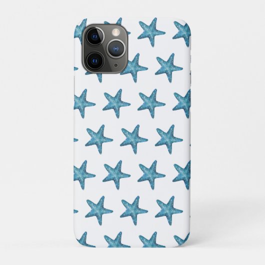 水彩画風の青いヒトデ Case-Mate iPhoneケース (裏)