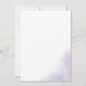 水彩画風パープル | お祝いしよう 招待状 (裏面)