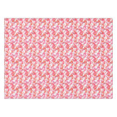 水彩画2の水彩画のフラミンゴ テーブルクロス (正面(横))