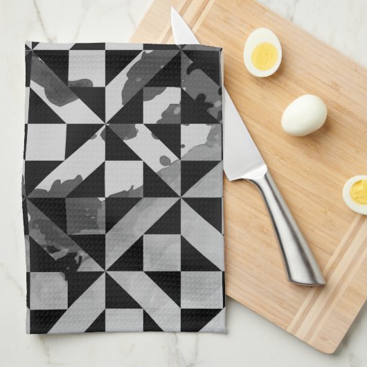 水彩画5 キッチンタオル (四つ折り)