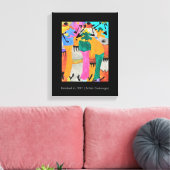 水彩画、アフリカアート、ジョイ素晴らしダンス キャンバスプリント (インサイチュ (リビング))