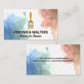 水彩画 | アーティス絵を描トブラシ ロイヤリティカード (正面/裏面)