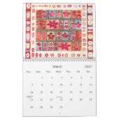 水彩画 カレンダー (3月 2027)
