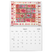 水彩画 カレンダー (3月 2026)