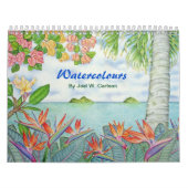 水彩画 カレンダー (カバー)