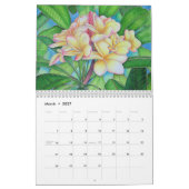 水彩画 カレンダー (3月 2027)