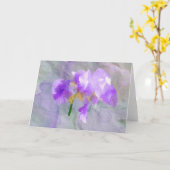 水彩画 カード (黄色い花)