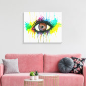 水彩画 キャンバスプリント (インサイチュ (リビング))