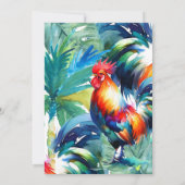 水彩画 キーウェスト フォーマル ウェディング 招待状 (裏面)